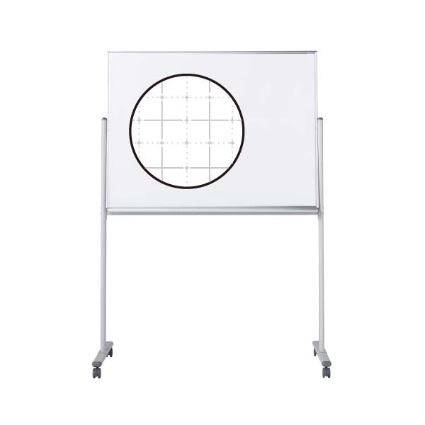 馬印 マジ　ホーロー製ホワイトボード　片面脚付 スタンダード　暗線入 MH34TXN 1台（ご注文単位1台）【直送品】