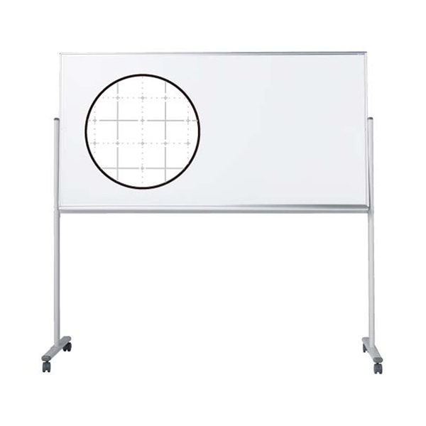 馬印 マジ　ホーロー製ホワイトボード　片面脚付 スタンダード　暗線入 MH36TXN 1台（ご注文単位1台）【直送品】