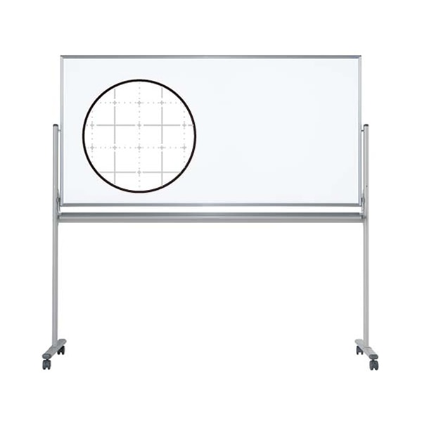 馬印 マジ　ホーロー製ホワイトボード　両面脚付 スタンダード　暗線入／無地 MH36TDXN 1台（ご注文単位1台）【直送品】