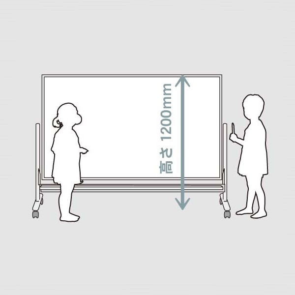 馬印 低位置ボード 両面 ホーローホワイト/ホーローホワイト MHL34TDN 1台(ご注文単位1台)【直送品】