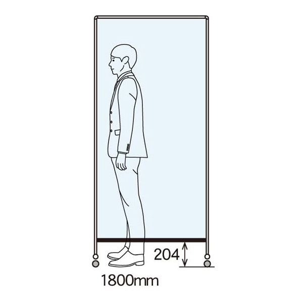 馬印 透明ボード　シンプル タテ型　36サイズ UDTP36NZ 1台（ご注文単位1台）【直送品】
