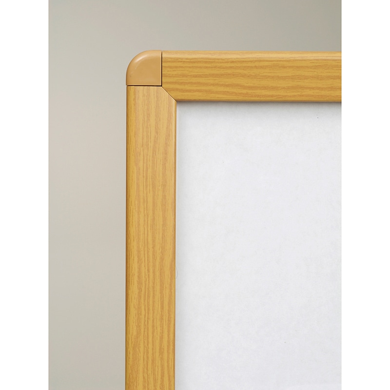 馬印 ポスターパネル 楽ラクパネル ラクパー B3 木目調 QM-B3W 1枚(ご注文単位1枚)【直送品】