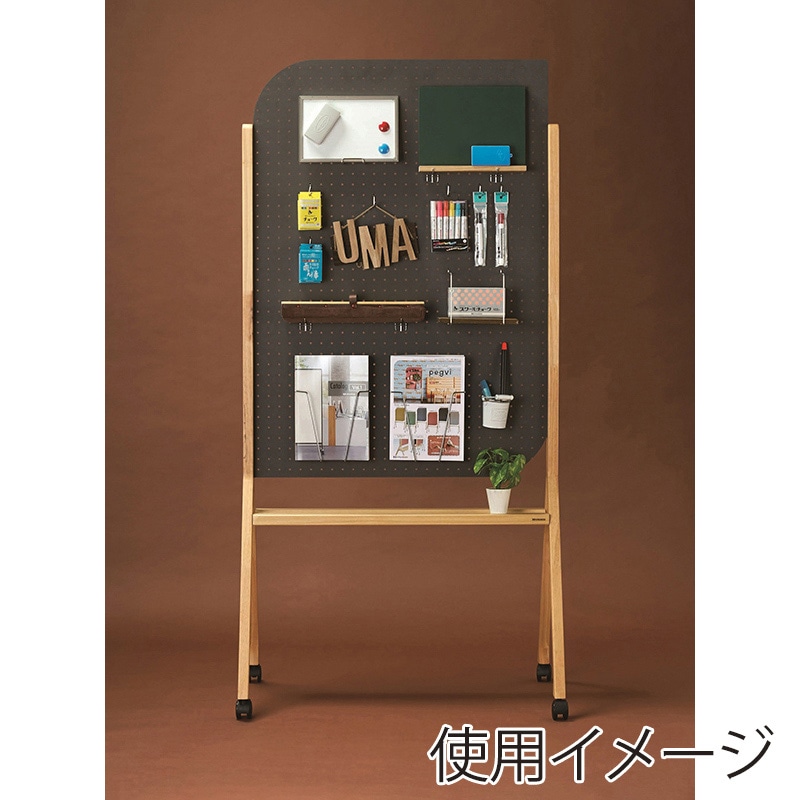 馬印 ペグヴィ カラーMDF 有孔ボード ブラック PVWM34K 1台(ご注文単位1台)【直送品】