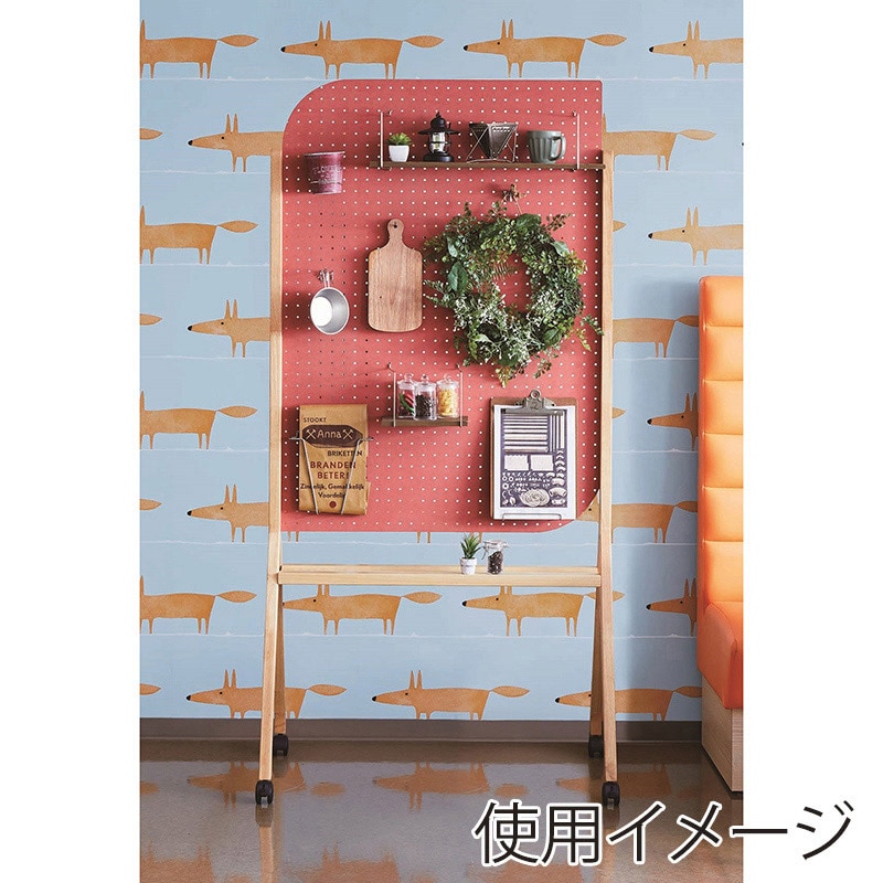 馬印 ペグヴィ　カラーMDF　有孔ボード レッド PVWM34R 1台（ご注文単位1台）【直送品】