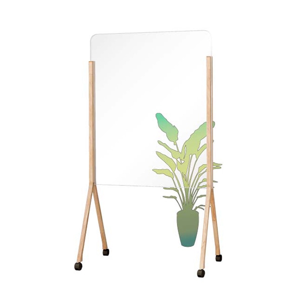 馬印 ウッドベースミックス　透明ボード 木製脚　34サイズ WMTP34 1台（ご注文単位1台）【直送品】