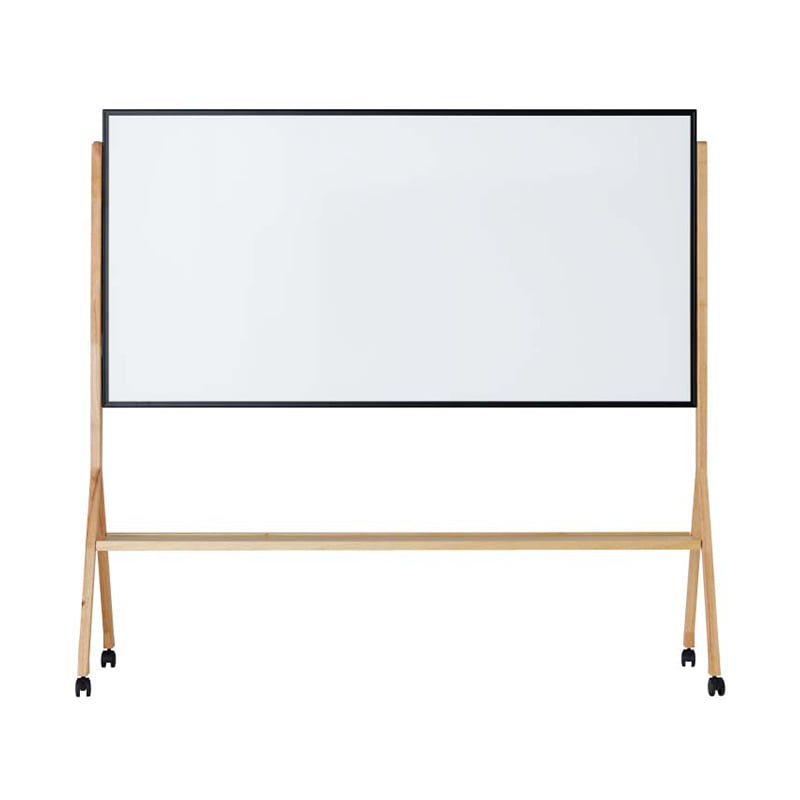 馬印 ウッドベースミックス　両面ホーローホワイトボード 木製脚　36サイズ WMHD36Y 1台（ご注文単位1台）【直送品】