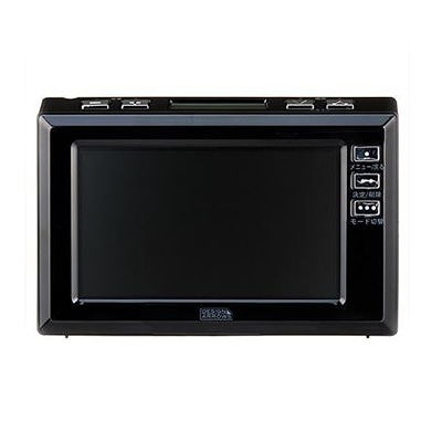 ヤザワコーポレーション 4.3インチディスプレイ ワンセグラジオ ブラック TV03BK 1個(ご注文単位1個)【直送品】