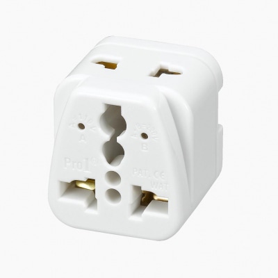 ヤザワコーポレーション トラベル 海外用電源プラグ マルチタイプ HPM5SWH 1個(ご注文単位1個)【直送品】