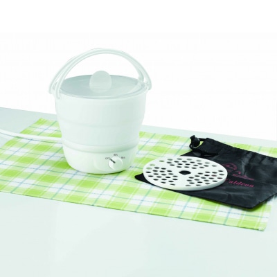 ヤザワコーポレーション トラベル 折り畳み式トラベルマルチクッカー TVR69WH 1個（ご注文単位1個）【直送品】