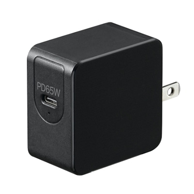 ヤザワコーポレーション PD対応USBアダプター 1ポート 65W ブラック VFPD65BK 1個（ご注文単位1個）【直送品】