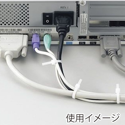 ヤザワコーポレーション 配線用品 束ねるバンド 150mm 白 50本入 FTC150W50 1パック(ご注文単位1パック)【直送品】
