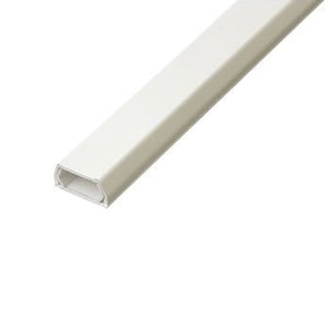 ヤザワコーポレーション 配線用品 固定テープ付モール 1m ピュアホワイト FF3WW 1個(ご注文単位1個)【直送品】