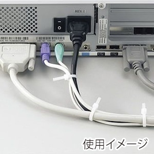 ヤザワコーポレーション 配線用品 束ねるバンド 75mm 白 30本入 FTC75W30 1パック(ご注文単位1パック)【直送品】