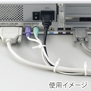 ヤザワコーポレーション 配線用品 束ねるバンド 100mm 白 30本入 FTC100W30 1パック(ご注文単位1パック)【直送品】