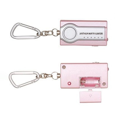 ヤザワコーポレーション LEDライト付セキュリティアラーム ピンク SE25P 1個（ご注文単位1個）【直送品】