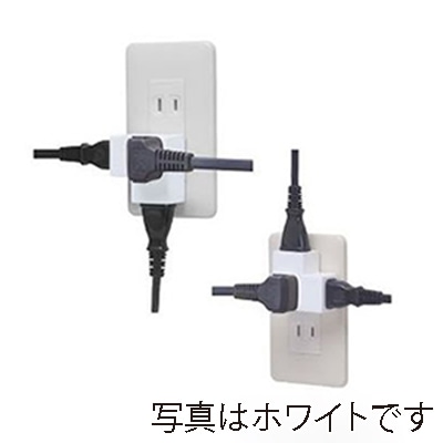 ヤザワコーポレーション 耐トラ付Lタップ 3個口 黒 Y02FSU300BK 1個(ご注文単位1個)【直送品】