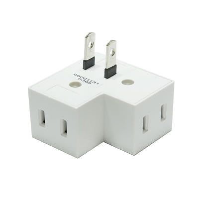 ヤザワコーポレーション 耐トラ付Lタップ 3個口 白 Y02FSU300WH 1個(ご注文単位1個)【直送品】