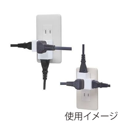 ヤザワコーポレーション 耐トラ付Lタップ 3個口 白 Y02FSU300WH 1個(ご注文単位1個)【直送品】
