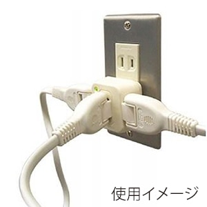 ヤザワコーポレーション スーパー雷サージ付トリプルタップ 3個口 白 Y02THK300WH 1個(ご注文単位1個)【直送品】