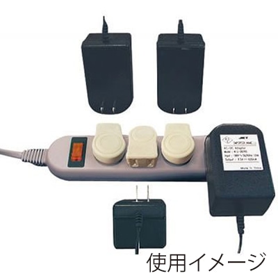 ヤザワコーポレーション L型プラグアダプター 横 白 Y02SA01W 1個(ご注文単位1個)【直送品】