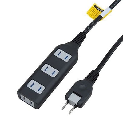 ヤザワコーポレーション 耐トラ付タップ 4個口 1m 黒 Y02S401BK 1個（ご注文単位1個）【直送品】