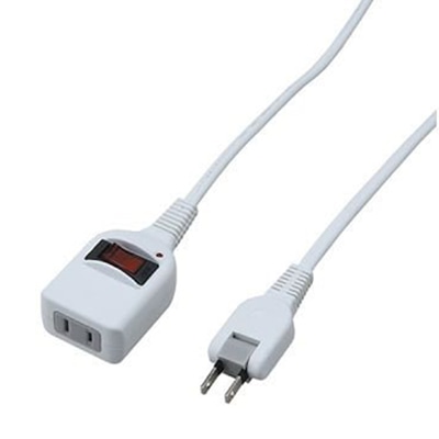 ヤザワコーポレーション ノイズフィルター集中スイッチ付タップ 1個口 3m 白 Y02BKNS113WH 1個（ご注文単位1個）【直送品】