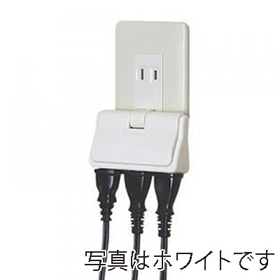 ヤザワコーポレーション 耐トラ付アンダータップ 3個口 黒 Y02U300BK 1個(ご注文単位1個)【直送品】