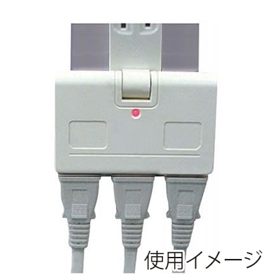 ヤザワコーポレーション 雷サージ付アンダータップ 3個口 白 Y02UK300WH 1個(ご注文単位1個)【直送品】