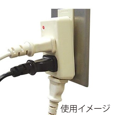 ヤザワコーポレーション 雷サージ付フロントタップ 3個口 白 Y02FUK300WH 1個(ご注文単位1個)【直送品】