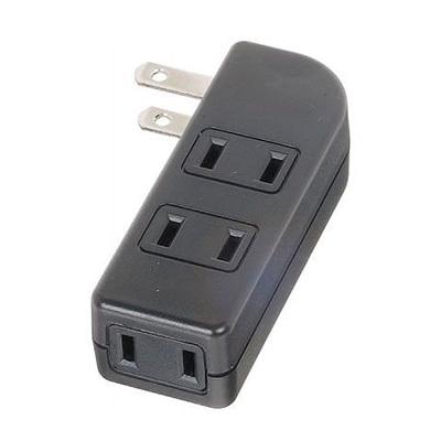 ヤザワコーポレーション 耐トラ付サイドタップ 4個口 黒 Y02SU400BK 1個(ご注文単位1個)【直送品】