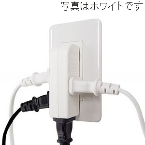 ヤザワコーポレーション 耐トラ付サイドタップ 4個口 黒 Y02SU400BK 1個(ご注文単位1個)【直送品】