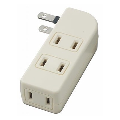 ヤザワコーポレーション 耐トラ付サイドタップ 4個口 白 Y02SU400WH 1個(ご注文単位1個)【直送品】