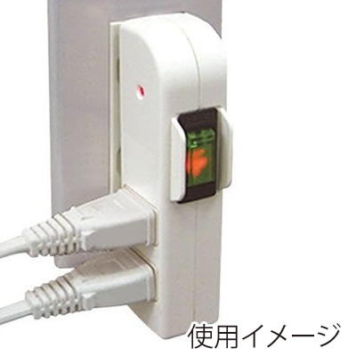 ヤザワコーポレーション 雷サージ・ブレーカー内臓 集中スイッチ付 サイドタップ Y02SBK310WH 1個(ご注文単位1個)【直送品】