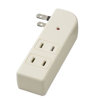 ヤザワコーポレーション 雷サージ付サイドタップ 3個口 白 Y02SK300WH 1個(ご注文単位1個)【直送品】