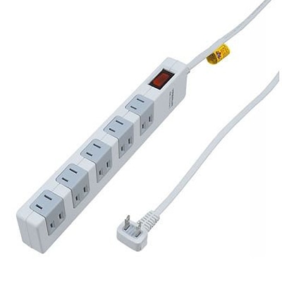 ヤザワコーポレーション 雷サージ・ブレーカー集中スイッチ付タップ 10個口 5m Y02FSBK1015WH 1個(ご注文単位1個)【直送品】