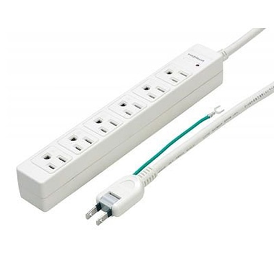 ヤザワコーポレーション 3Pマグネットタップ 6個口 2m Y02JKP602WH 1個(ご注文単位1個)【直送品】