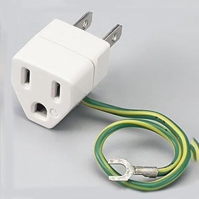 ヤザワコーポレーション 変換アダプター 15A 125V Y02FP100WH 1個(ご注文単位1個)【直送品】