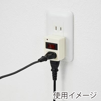 ヤザワコーポレーション 雷ガード・ブレーカー機能付き省エネタップ 2個口 ホワイト Y02FUBHKS210WH 1個(ご注文単位1個)【直送品】