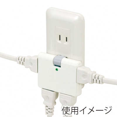 ヤザワコーポレーション 強力雷ガード付コーナータップ 4個口 ホワイト Y02HCK400WH 1個(ご注文単位1個)【直送品】