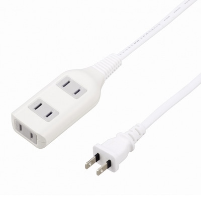 ヤザワコーポレーション テーブルタップ 3個口 10m ホワイト HSL3010WH 1個（ご注文単位1個）【直送品】