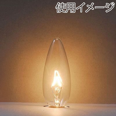 ヤザワコーポレーション 白熱電球 シャンデリア球 C32 E17 60W クリア C321760C 1個(ご注文単位1個)【直送品】