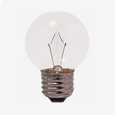 ヤザワコーポレーション 白熱電球 ベビーボール球 G50 E26 5W クリア G502605C 1個(ご注文単位1個)【直送品】