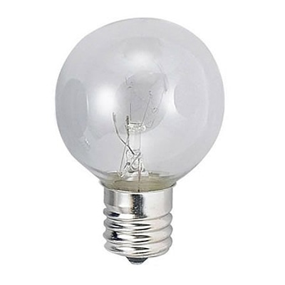 ヤザワコーポレーション 白熱電球 ベビーボール球 G40 E17 5W クリア G401705C 1個(ご注文単位1個)【直送品】