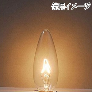 ヤザワコーポレーション 白熱電球 シャンデリア球 C32 E14 40W クリア C321440C 1個(ご注文単位1個)【直送品】