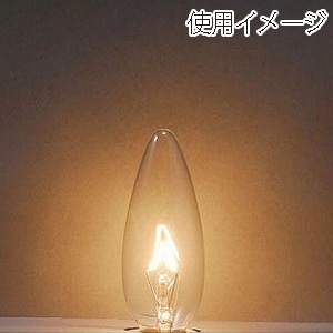 ヤザワコーポレーション 白熱電球 シャンデリア球 C32 E14 60W クリア C321460C 1個(ご注文単位1個)【直送品】