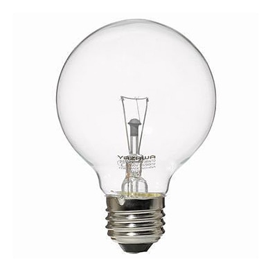 ヤザワコーポレーション 白熱電球 ボール電球 40W形 クリア GC100V38W70 1個（ご注文単位1個）【直送品】