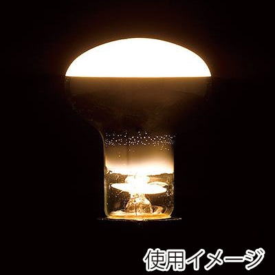 ヤザワコーポレーション 白熱電球 長寿命レフランプ フロスト 60W形 E26 RF100110V57WL 1個（ご注文単位1個）【直送品】