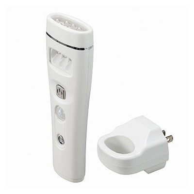 ヤザワコーポレーション 充電式 LED人感・明暗センサーナイトライト ホワイト NCHSMN03WH 1個(ご注文単位1個)【直送品】