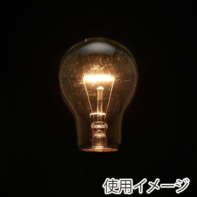 ヤザワコーポレーション 白熱電球 長寿命クリア 60W形 L100V60WCL 1個(ご注文単位1個)【直送品】