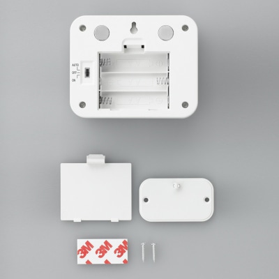 ヤザワコーポレーション 乾電池式 人感明暗ナイトライト 2灯 NBSMN14WH 1個(ご注文単位1個)【直送品】
